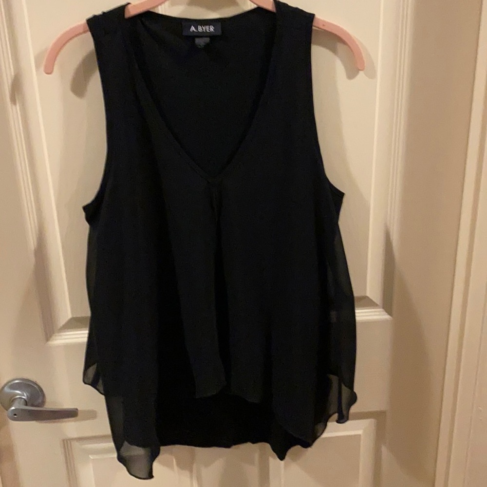 Black tested blouse Size medium $14.00